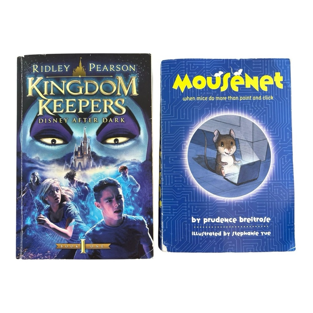Set of 2️⃣ Disney Hyperion Books ⭐️Kingdom Keepers ⭐️Mousenet